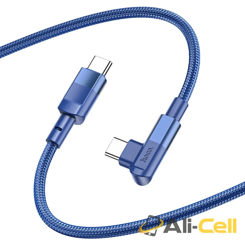 Cable Type-C to Type-C “U108” 100W charging data sync (U108 100w Tc Tc Blue, 2m) — 2