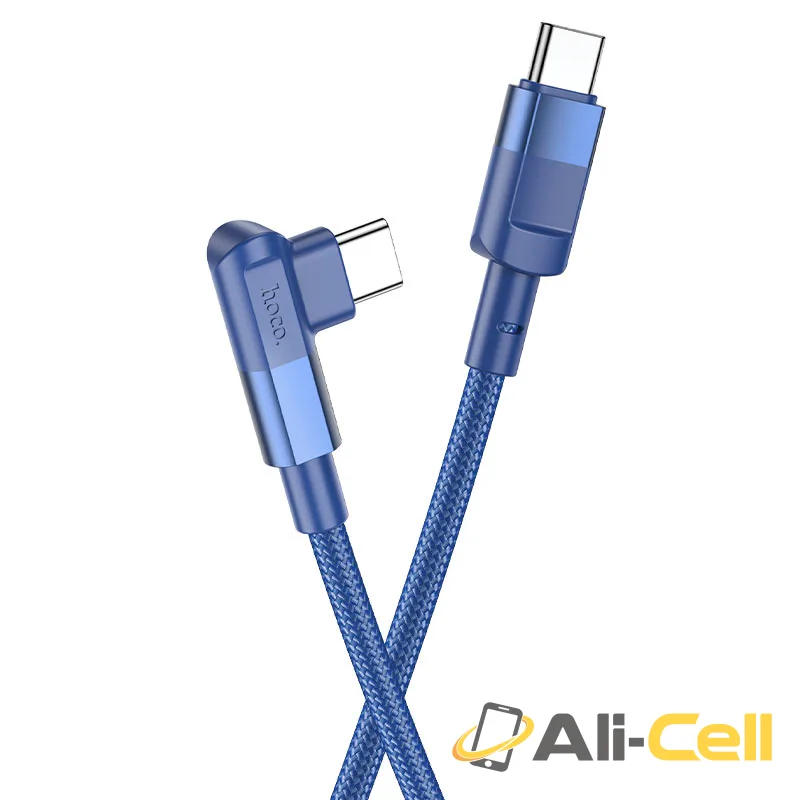 Cable Type-C to Type-C “U108” 100W charging data sync (U108 100w Tc Tc Blue, 1.2m)
