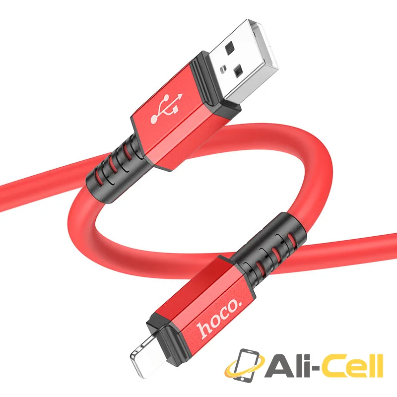 Cable USB to Lightning “X85 Strength” charging data sync (X85 Usb Ltn Black, 1.0m) — 2