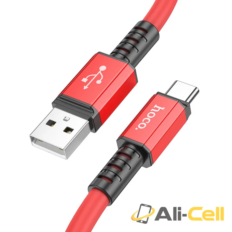 Cable USB to Type-C “X85 Strength” charging data sync (X85 Usb Tc Red, 1.0m)