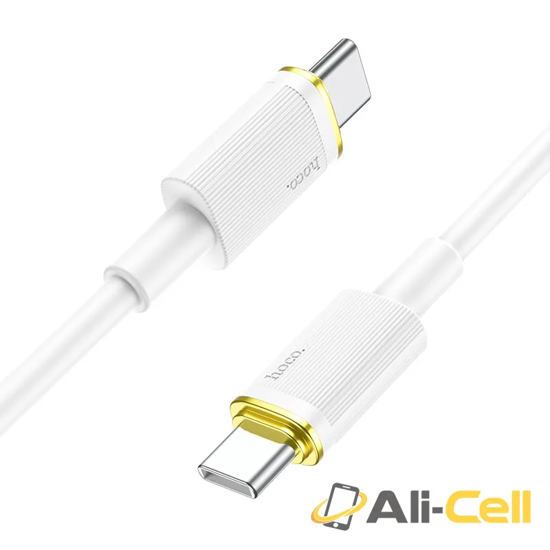 Cable Type-C to Type-C “U109” 100W charging data sync (U109 100w Tc Tc White, 1.2m)