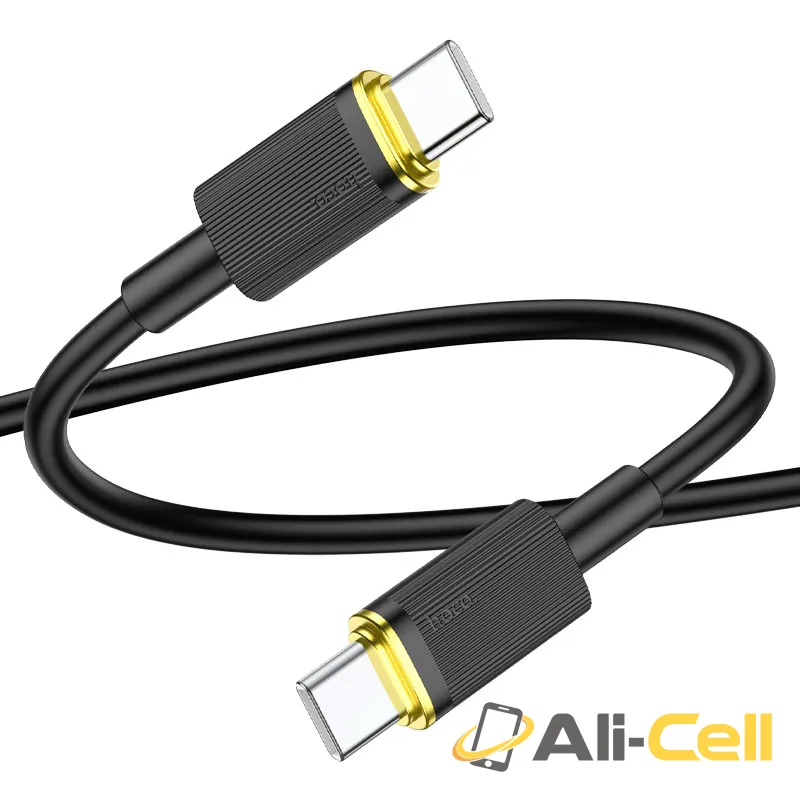Cable Type-C to Type-C “U109” 100W charging data sync (U109 100w Tc Tc Black, 1.2m) — 2