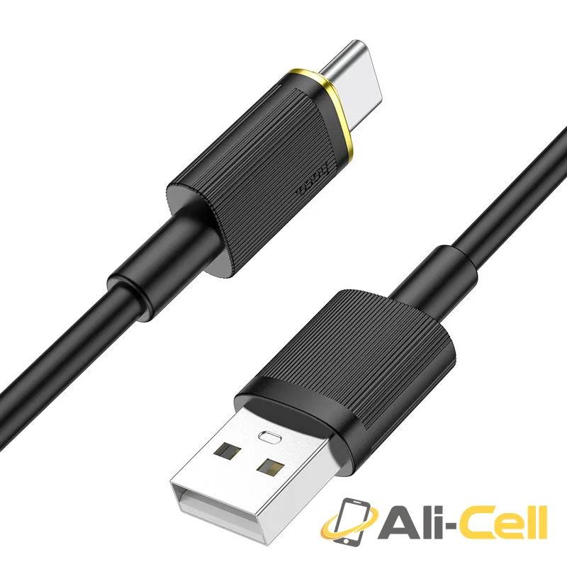 Cable USB to Type-C “U109” charging data sync (U109 Usb Tc Black, 1.2m)