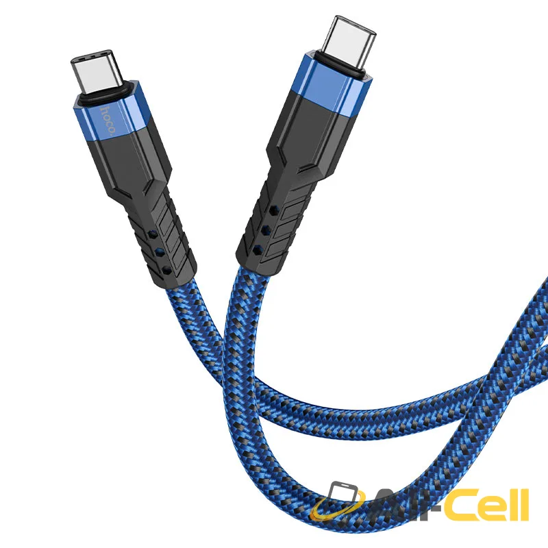 Cable Type-C to Type-C “U110” 60W charging data sync (U110 60w Tc Tc Blue, 1.2m)