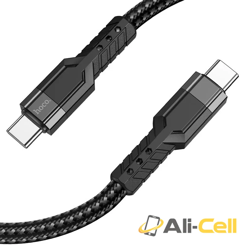 Cable Type-C to Type-C “U110” 60W charging data sync (U110 60w Tc Tc Blue, 1.2m) — 2