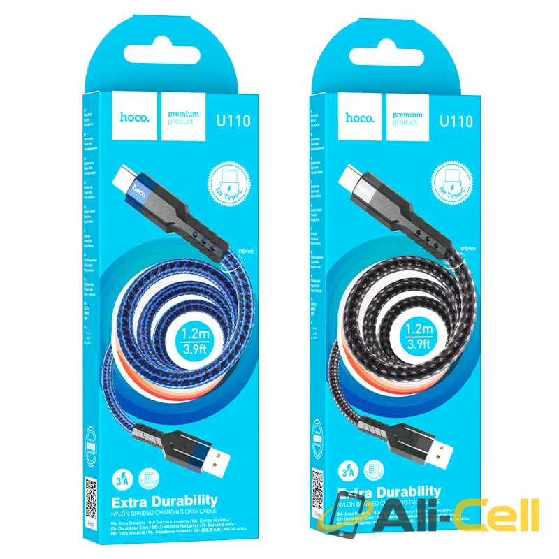 Cable USB to Type-C “U110” charging data sync (U110 Usb Tc Blue, 1.2m) — 7