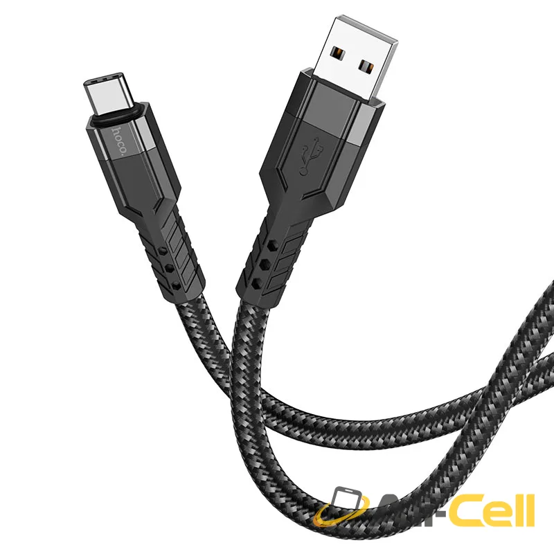 Cable USB to Type-C “U110” charging data sync (U110 Usb Tc Black, 1.2m)