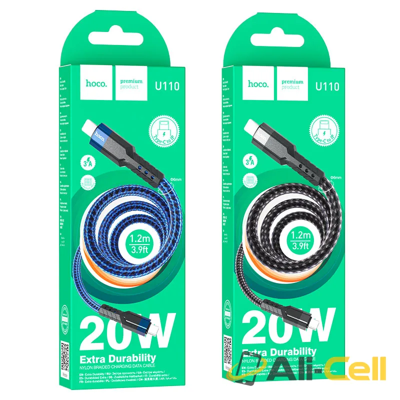 Cable Type-C to Lightning “U110” PD charging data sync (U110 Pd Tc Ltn Black, 1.2m) — 7