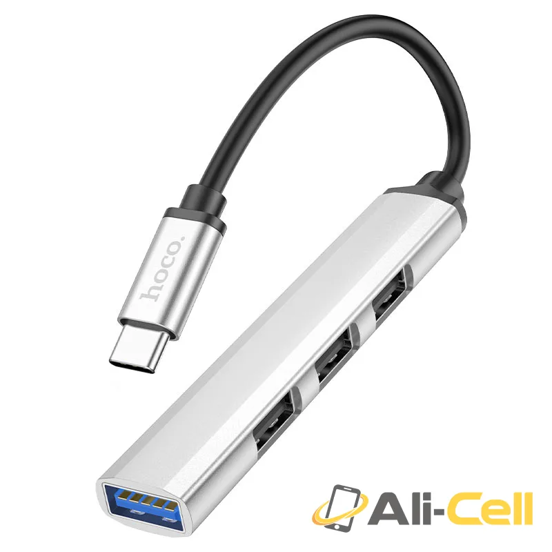 Type-C hub 4-in-1 “HB26” USB3.0+USB2.0*3 (Hb26 Tc Silver)