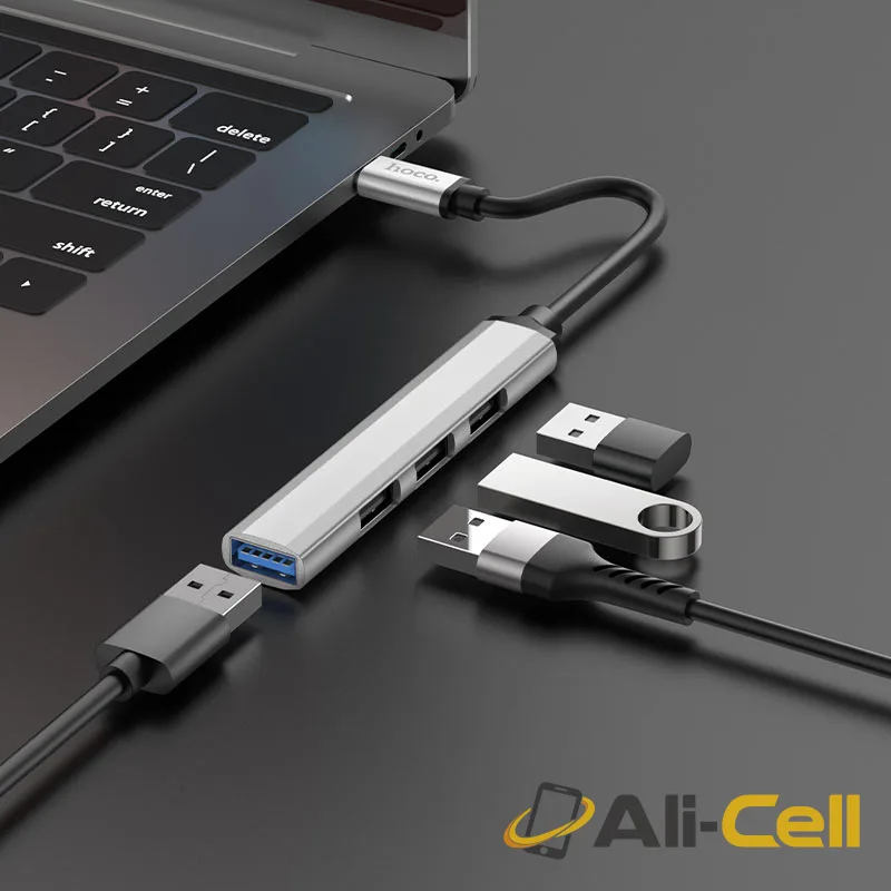Type-C hub 4-in-1 “HB26” USB3.0+USB2.0*3 (Hb26 Tc Silver) — 6