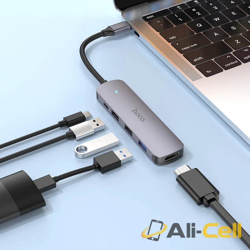 Type-C hub “HB27” HDTV + USB3.0 + USB2.0*2 + PD (Hb27 Metal Gray) — 5
