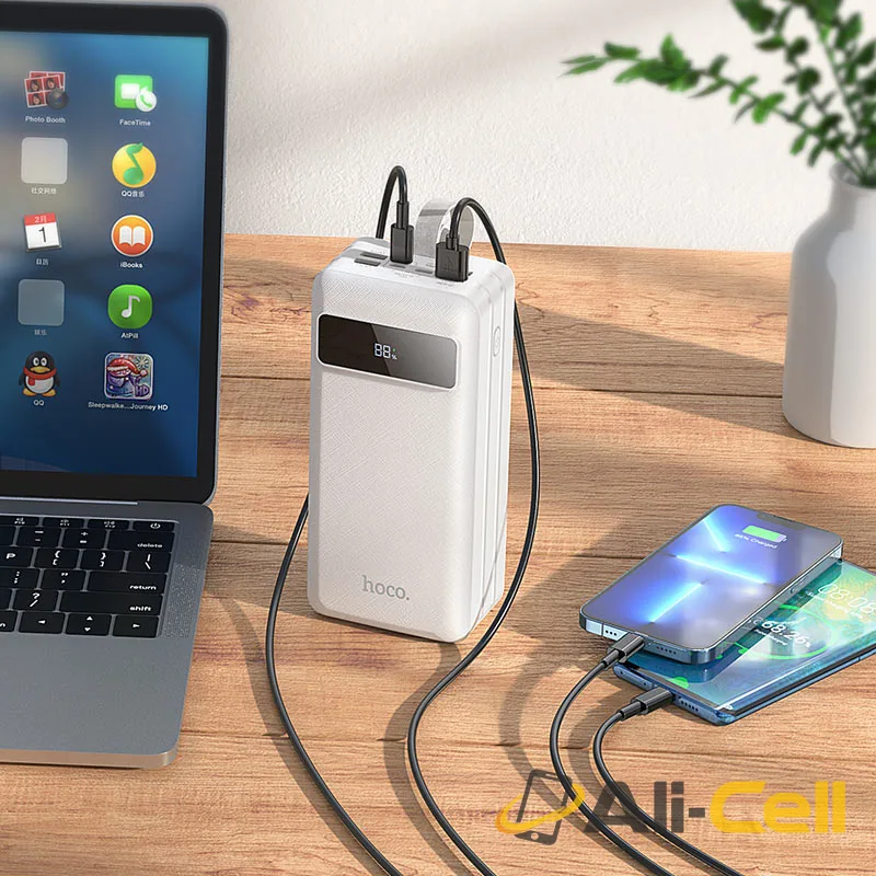 Power bank “J86B Electric” 22.5W 60000mAh (J86b White) — 6