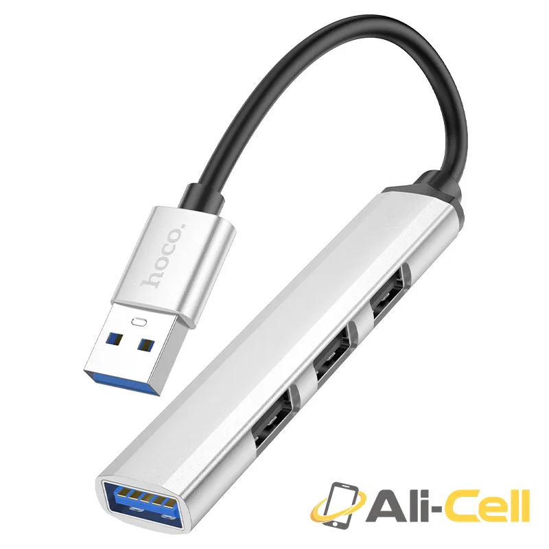 USB hub 4-in-1 “HB26” USB3.0+USB2.0*3 (Hb26 Usb Silver)