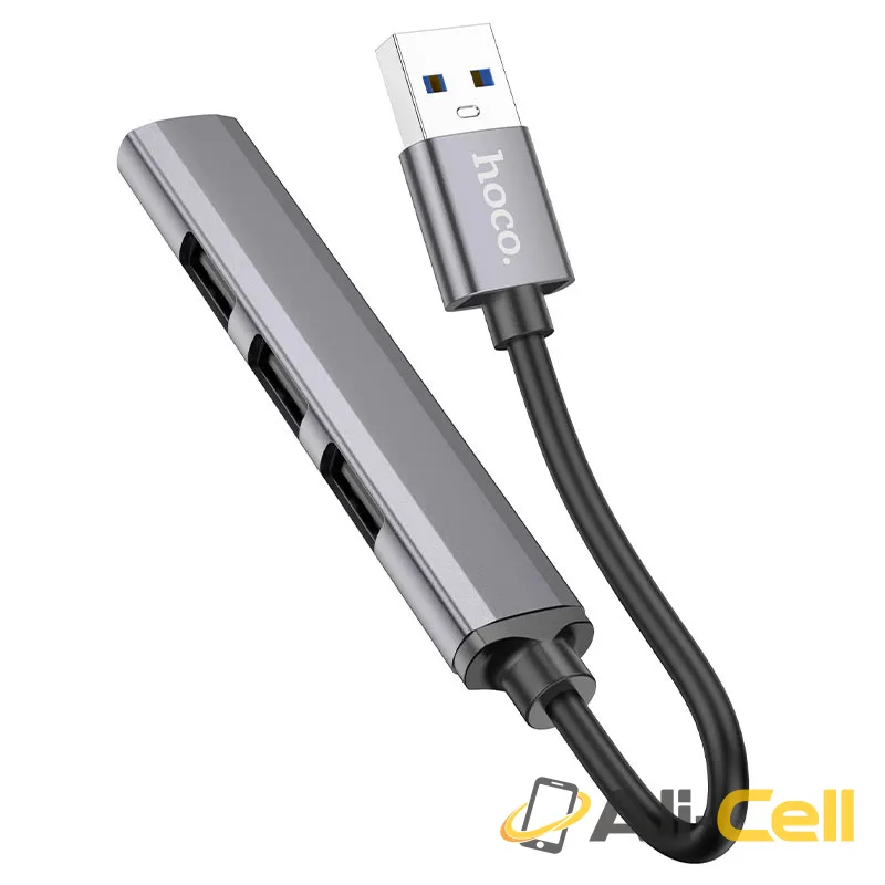 USB hub 4-in-1 “HB26” USB3.0+USB2.0*3 (Hb26 Usb Metal Gray) — 4