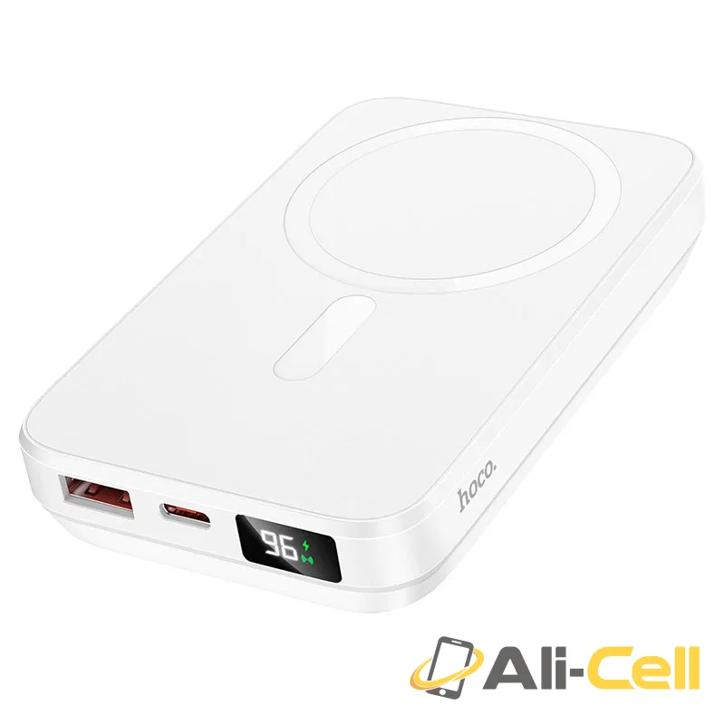 Power bank “J88” with magnetic wireless charging 10000mAh (J88 White) — 2