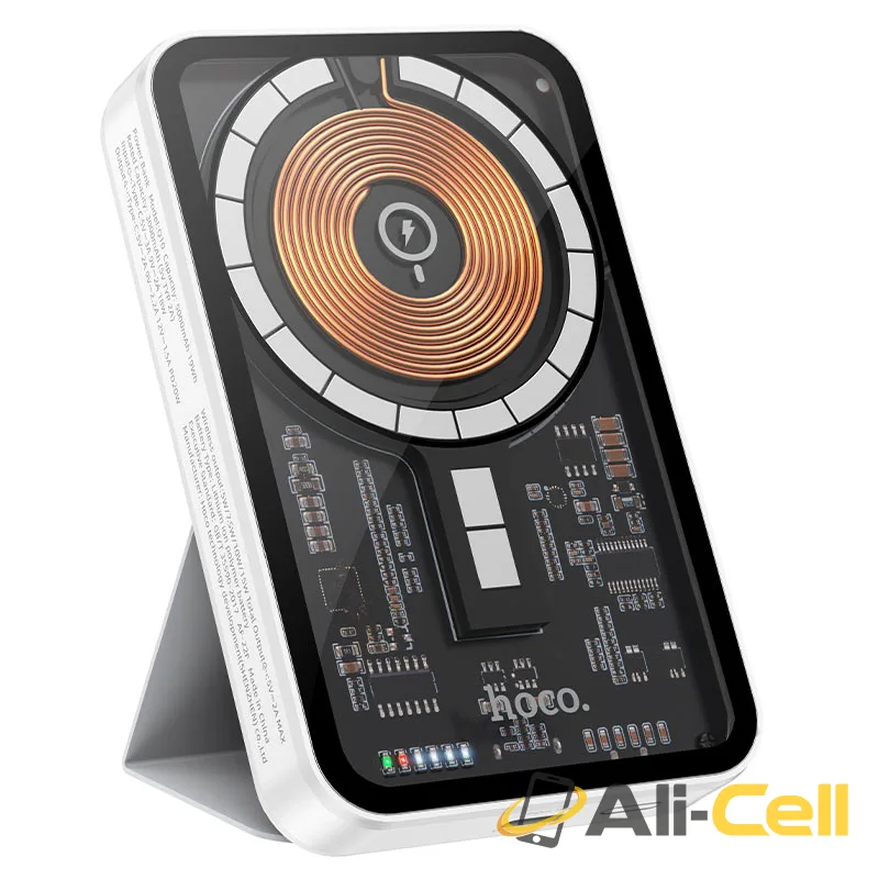 Power bank “Q10” magnetic wireless charging 5000mAh (Q10 White) — 2