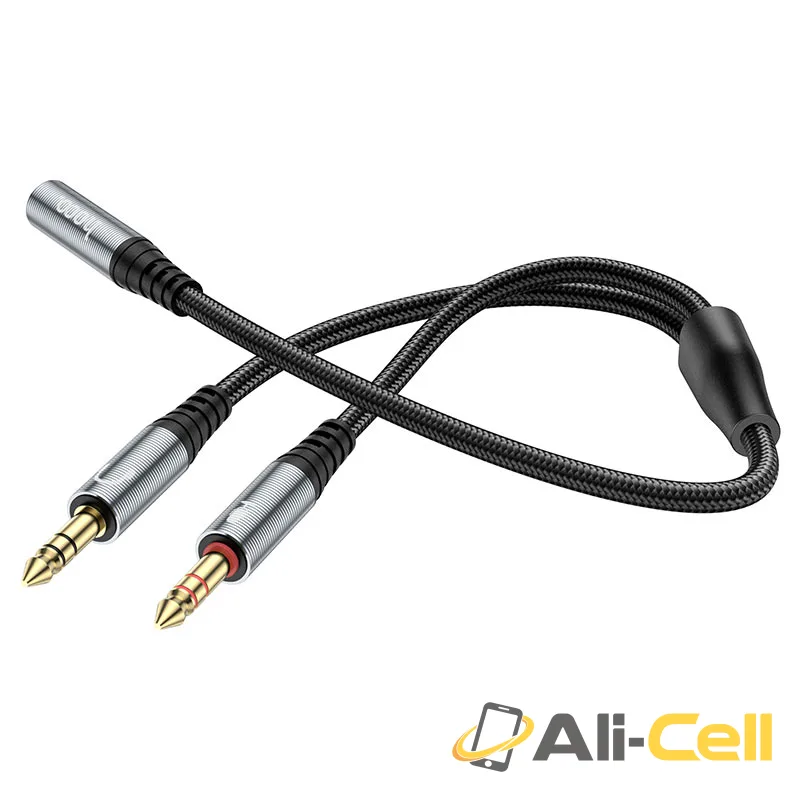 Cable audio adapter “UPA21” 3.5mm female to 2*3.5mm male (Upa21 Jack Female 2x Male Metal Gray) — 2