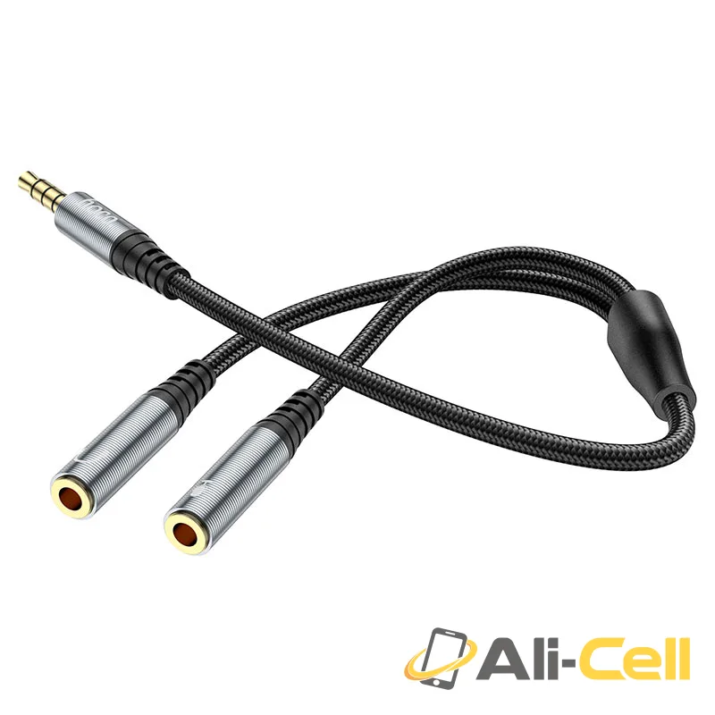 Cable audio adapter “UPA21” 3.5mm male to 2*3.5mm female (Upa21 Jack Male 2x Female Metal Gray) — 2
