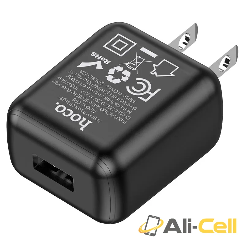 Wall charger “C96” US set with cable (C96 Set Usb Tc White, Set With Type C Cable) — 2
