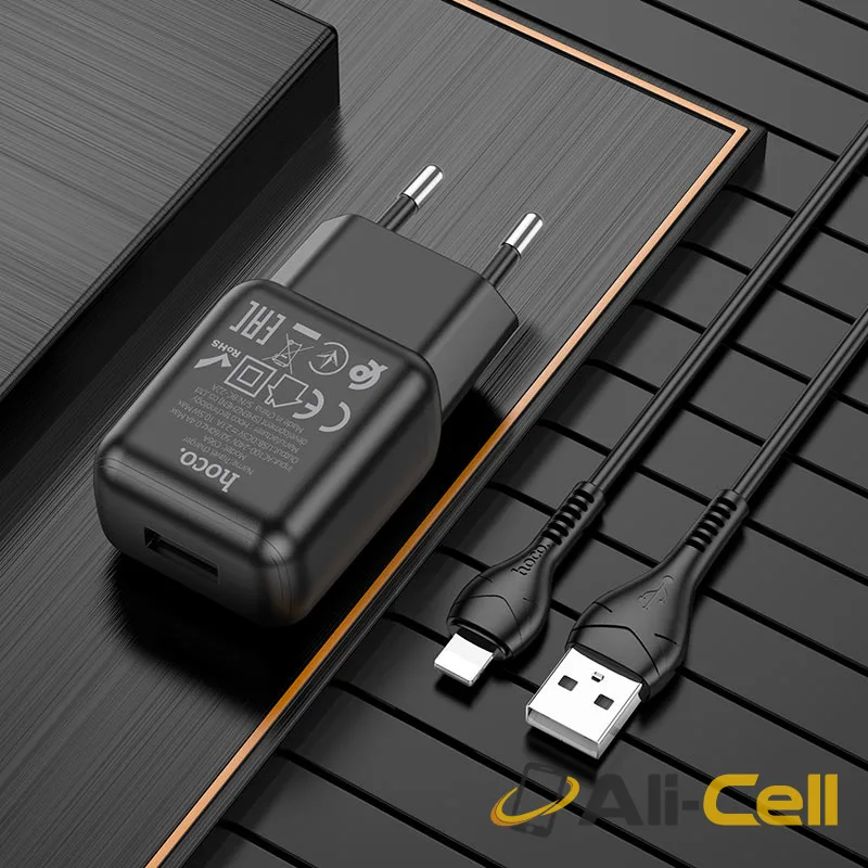 Wall charger “C96A” EU set with cable (C96a Set Usb Musb White, Set With Micro Usb Cable) — 5