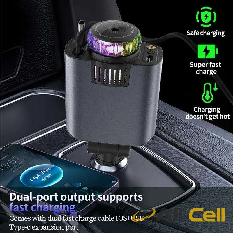 5-in-1 Telescopic Cable Charger PD 30W 45W — 4