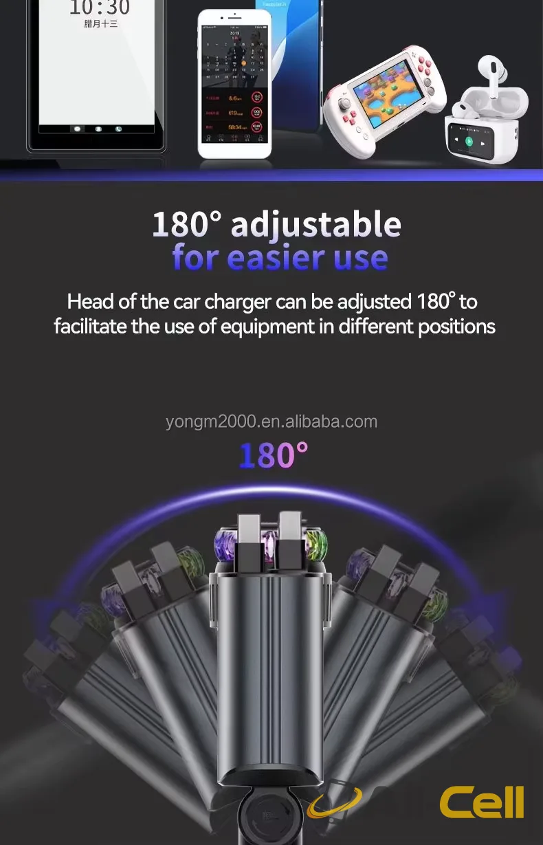 5-in-1 Telescopic Cable Charger PD 30W 45W — 9