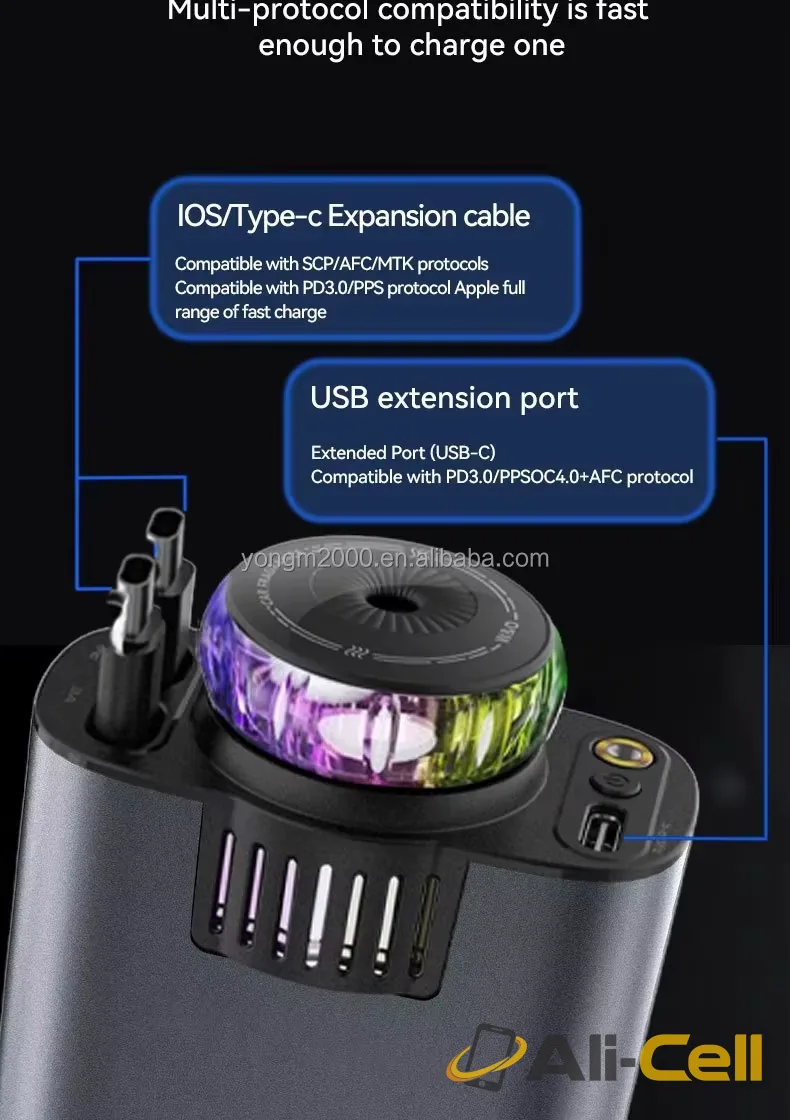 5-in-1 Telescopic Cable Charger PD 30W 45W — 12