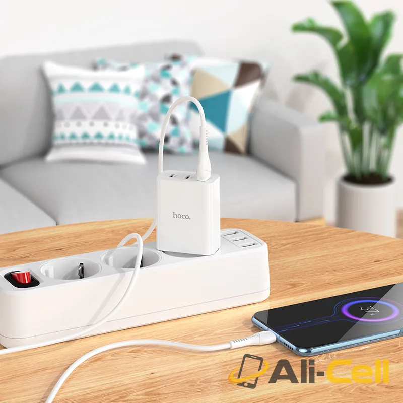 Wall charger “C99A” PD20W + QC3.0 EU set with cable (C99a Set Usb Musb White, Set With Micro Usb Cable) — 5