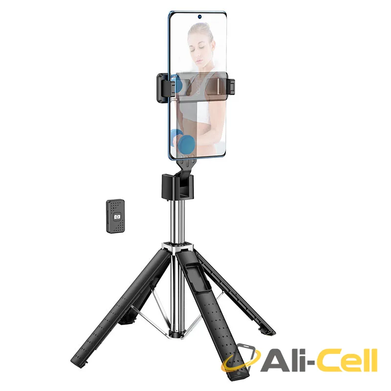 Tabletop holder “K18 Wave” for live broadcast (K18 Black) — 2
