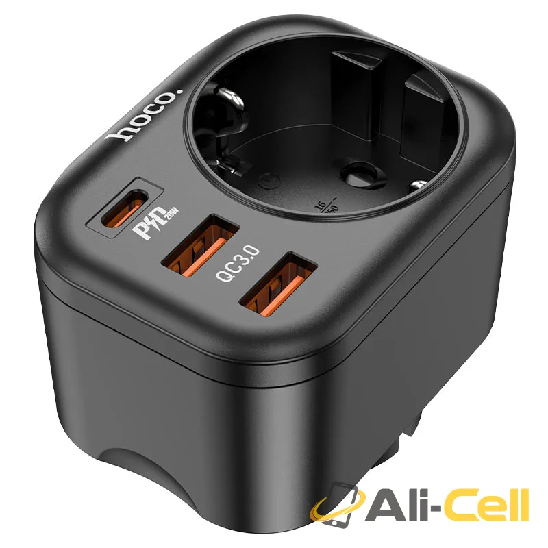 Multifunctional socket “NS3” EU / GER (Ns3 Black)