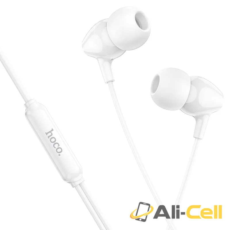 Wired earphones 3.5mm “M94” with mic (M94 White)