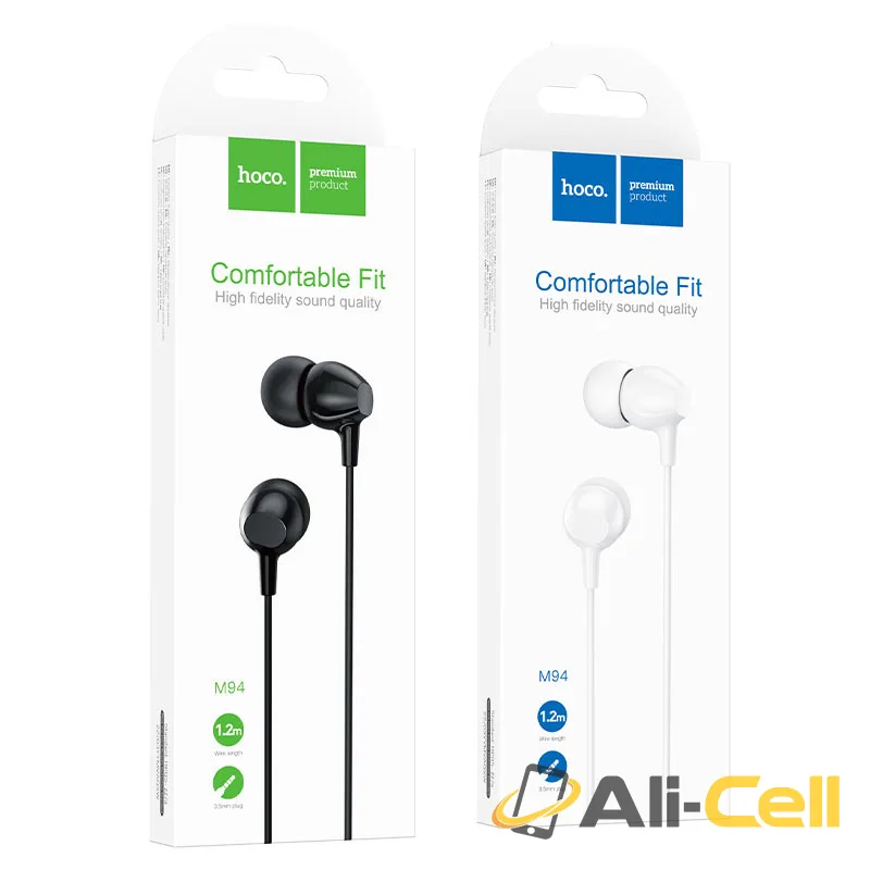Wired earphones 3.5mm “M94” with mic (M94 Black) — 7