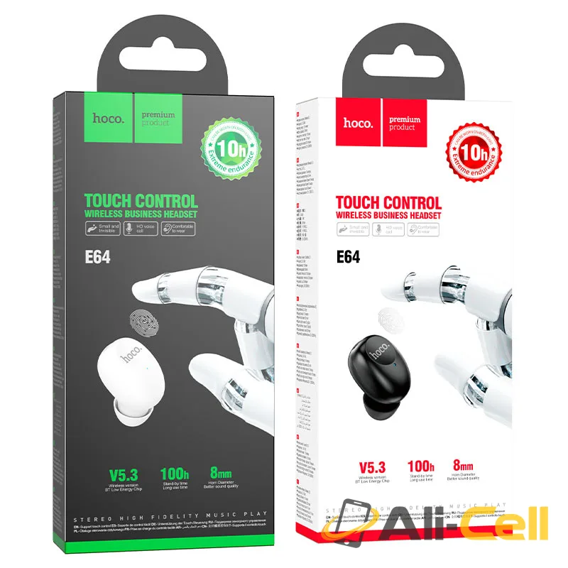 Wireless headset “E64” earphone with mic (E64 Mini Black) — 7
