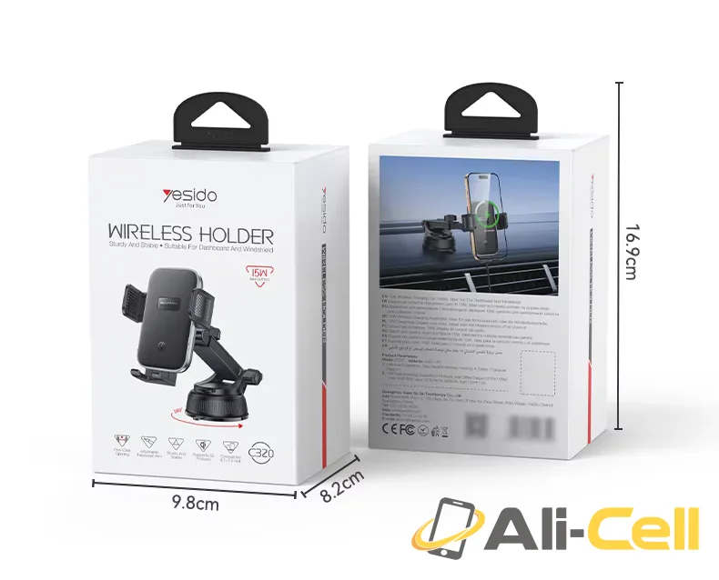 C320 15W Fast Wireless Charging Phone Holder — 2