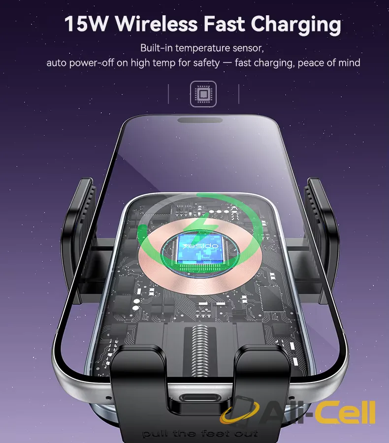 C320 15W Fast Wireless Charging Phone Holder — 9