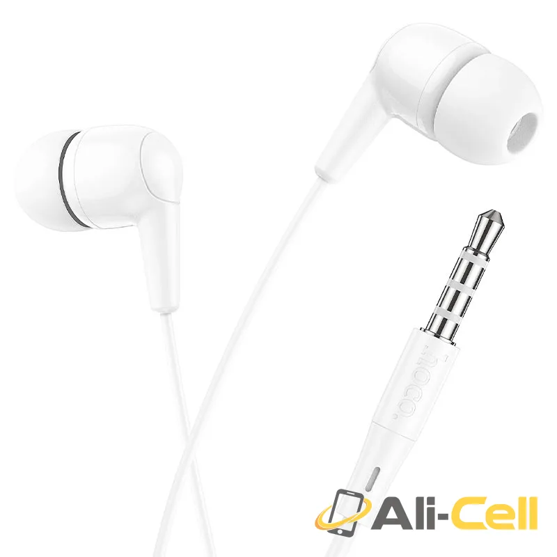 Wired earphones 3.5mm “M97 Enjoy” with mic (M97 White) — 3