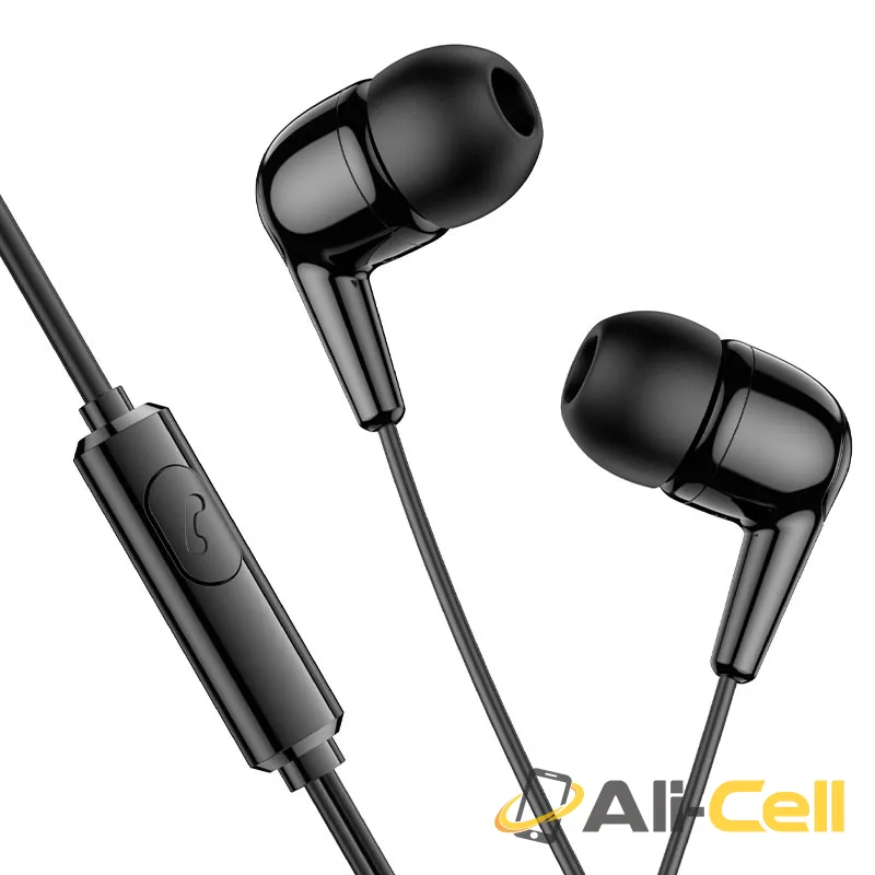 Wired earphones 3.5mm “M97 Enjoy” with mic (M97 Black) — 2