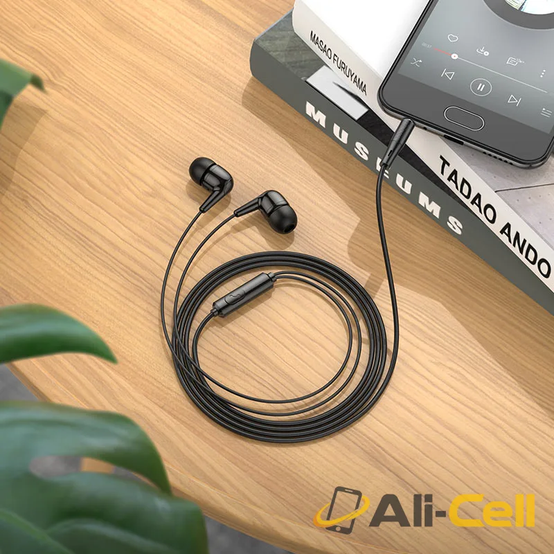 Wired earphones 3.5mm “M97 Enjoy” with mic (M97 Black) — 6