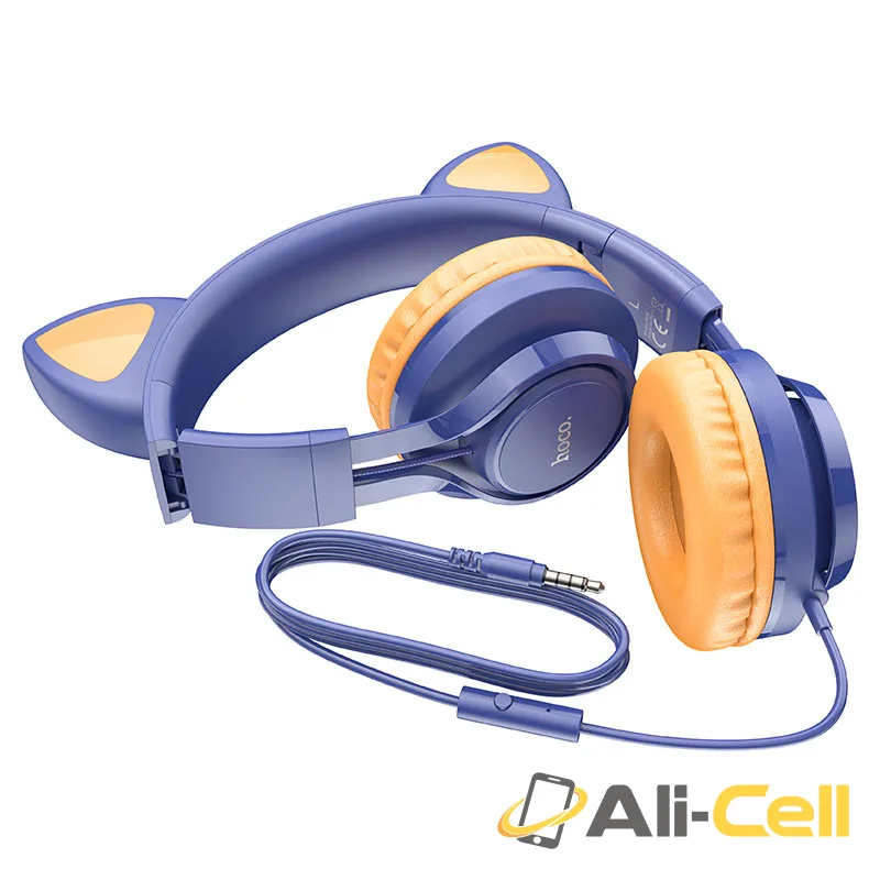 Headphones “W36 Cat ear” with mic (W36 Pink) — 4