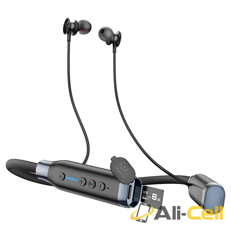 Wireless earphones “ES62 Pretty” with mic (Es62 Black) — 3