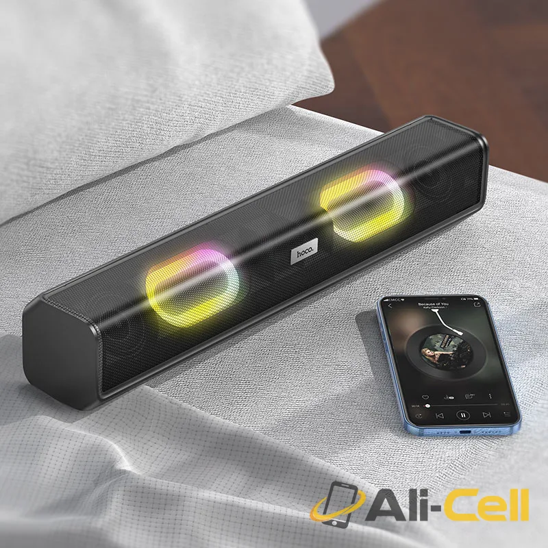 Wireless speaker “BS49 Dazzling sound” desktop portable loudspeaker (Bs49 Black) — 6
