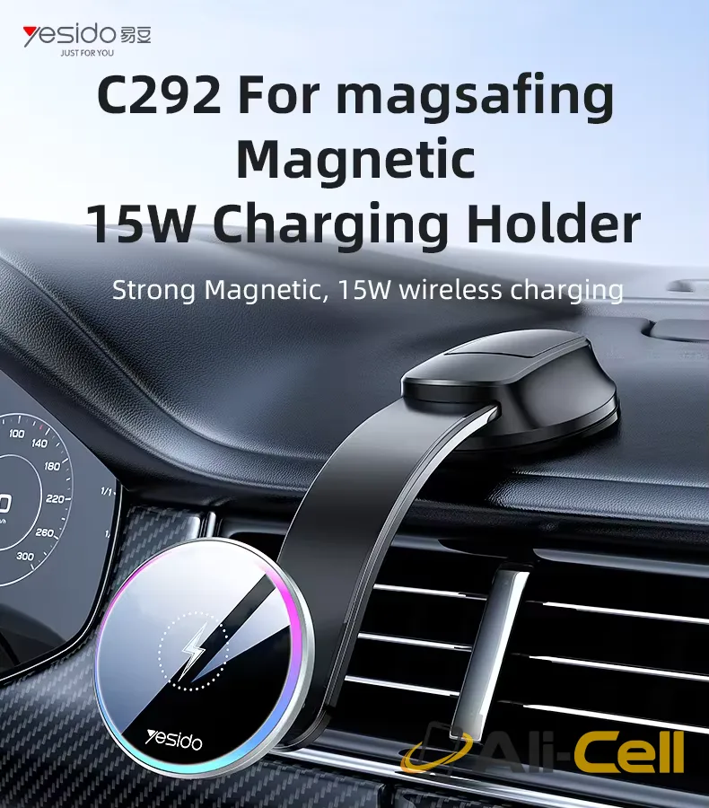 C292 15W Fast Charging Wireless Charger Phone Holder — 13