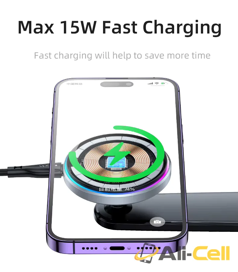 C292 15W Fast Charging Wireless Charger Phone Holder — 6