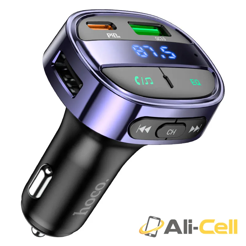 Car charger “E70” PD30W+QC3.0 with wireless FM transmitter (E70 Magic Night) — 2