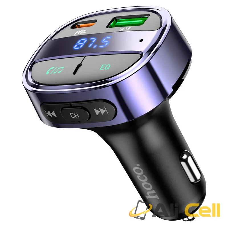 Car charger “E70” PD30W+QC3.0 with wireless FM transmitter (E70 Charming Ocean Blue)