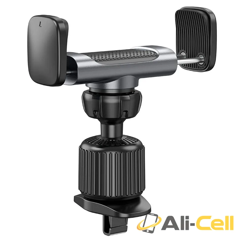 Car holder “CA110” for air outlet (Ca110 Black Metal Gray)