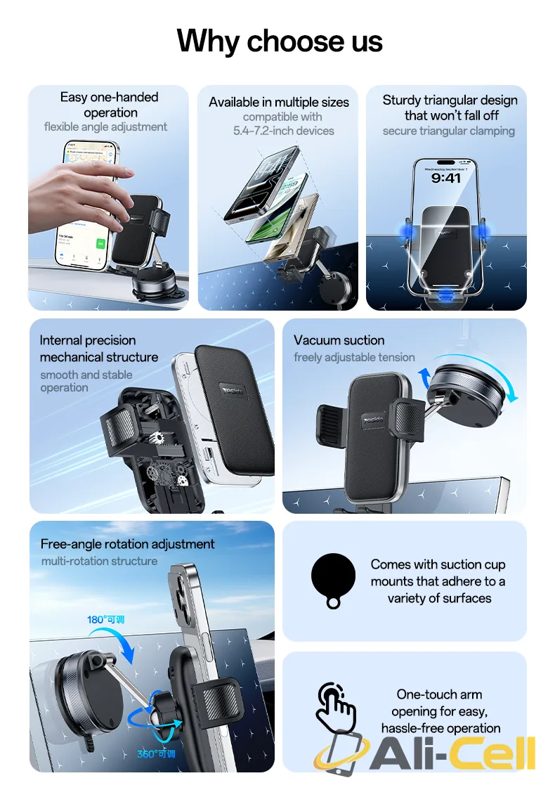 C283 Vacuum Suction Cup Car Phone Holder — 6