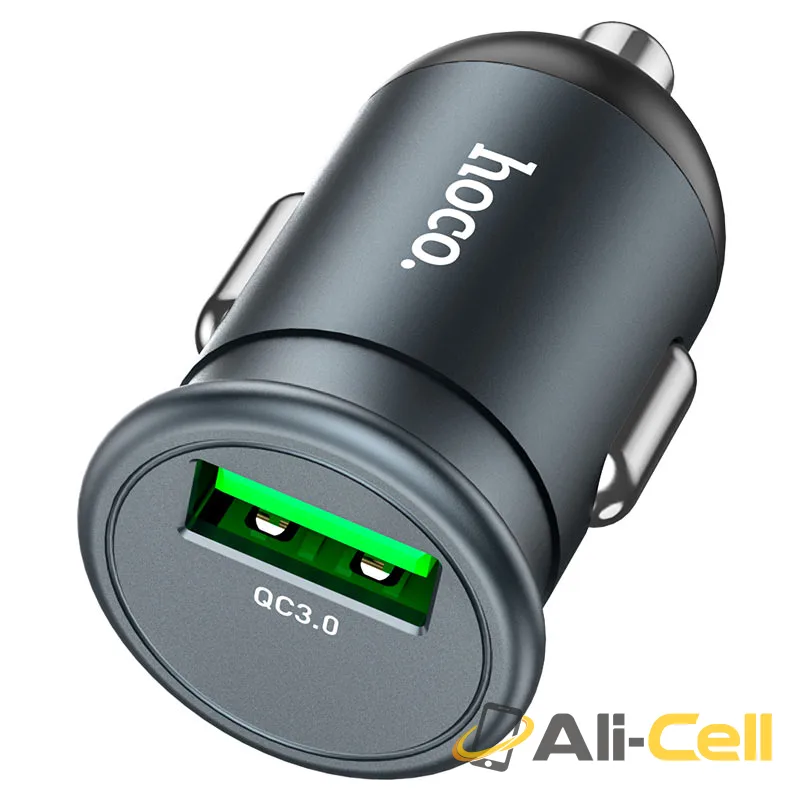 Car charger “Z43 Mighty” QC3.0 set with cable (Z43 Metal Gray, Single)