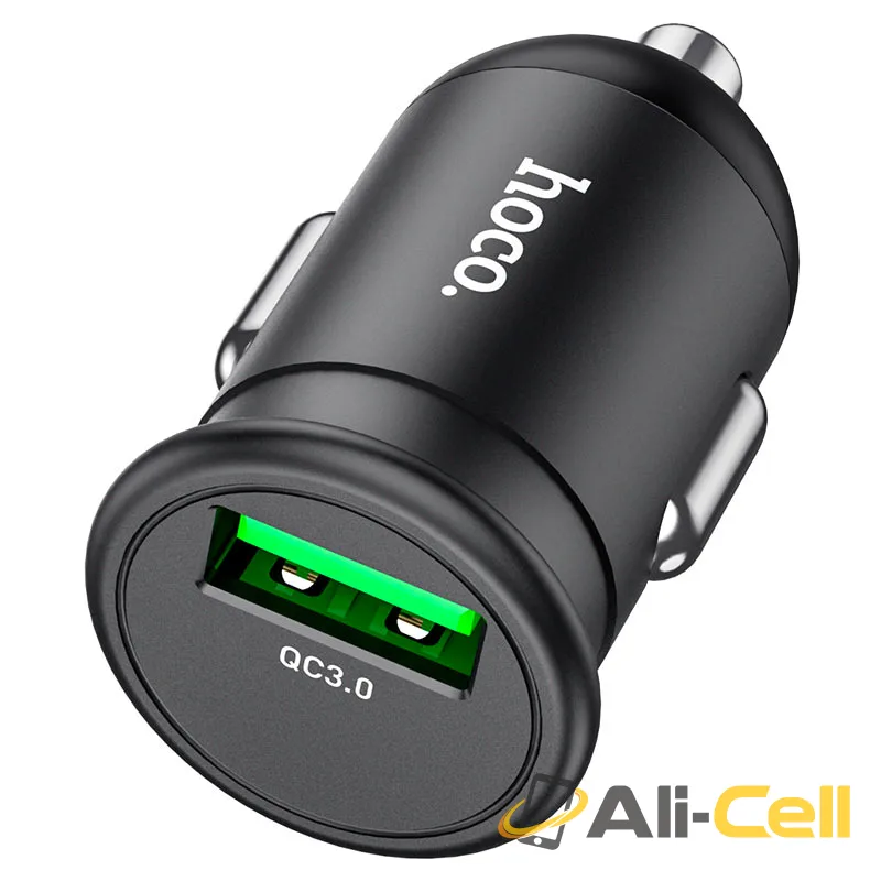 Car charger “Z43 Mighty” QC3.0 set with cable (Z43 Black, Single)