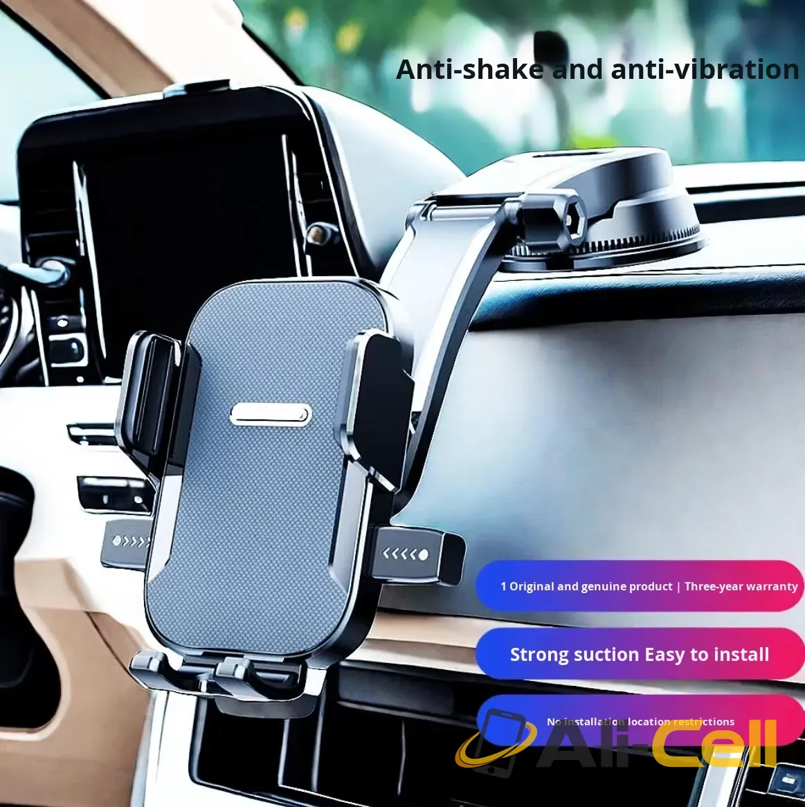 Universal Rotating Phone Holder with square pattern surface — 11